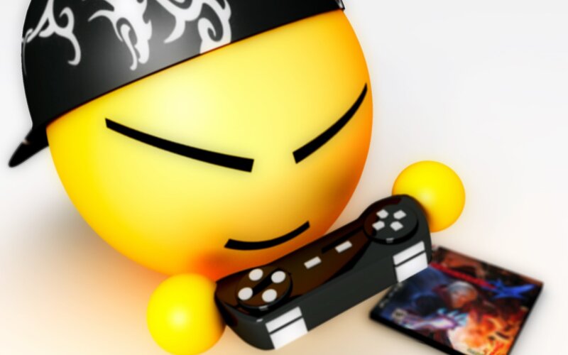 Yellow Emoji Character — Playful, 3d Render, Game Controller
