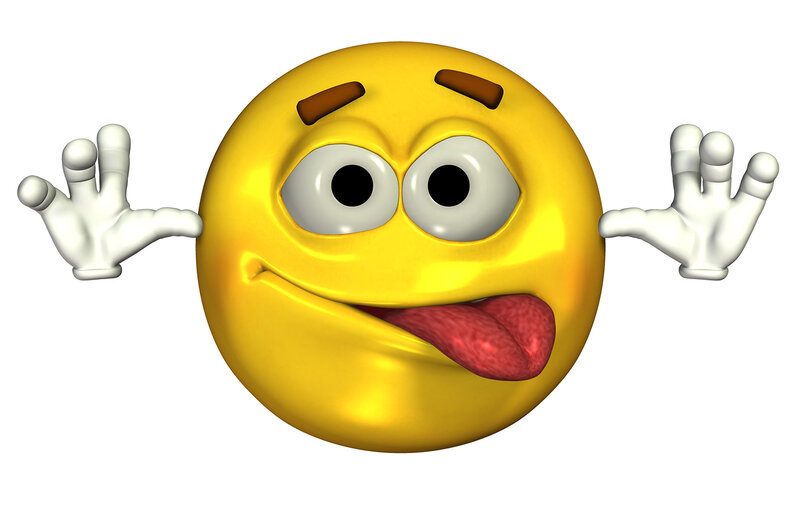 Yellow Emoji Character — Playful, 3d Render, Tongue