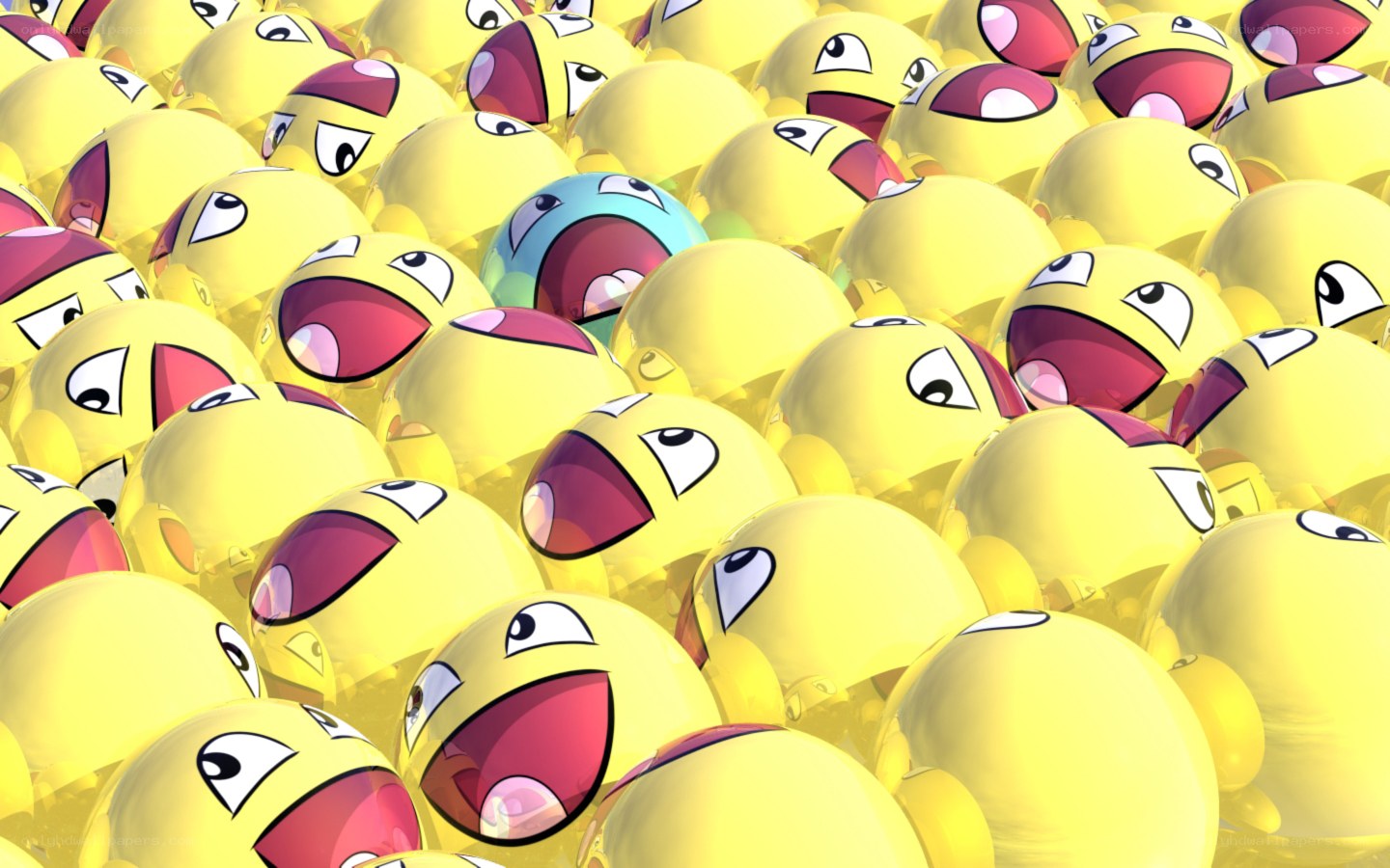 yellow emoji crowd