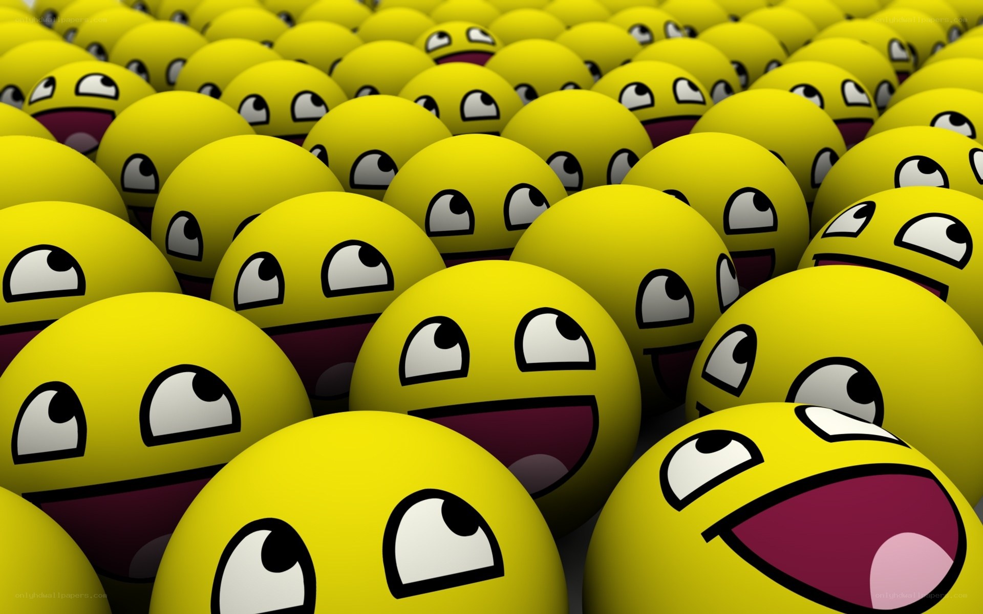 yellow emoji crowd