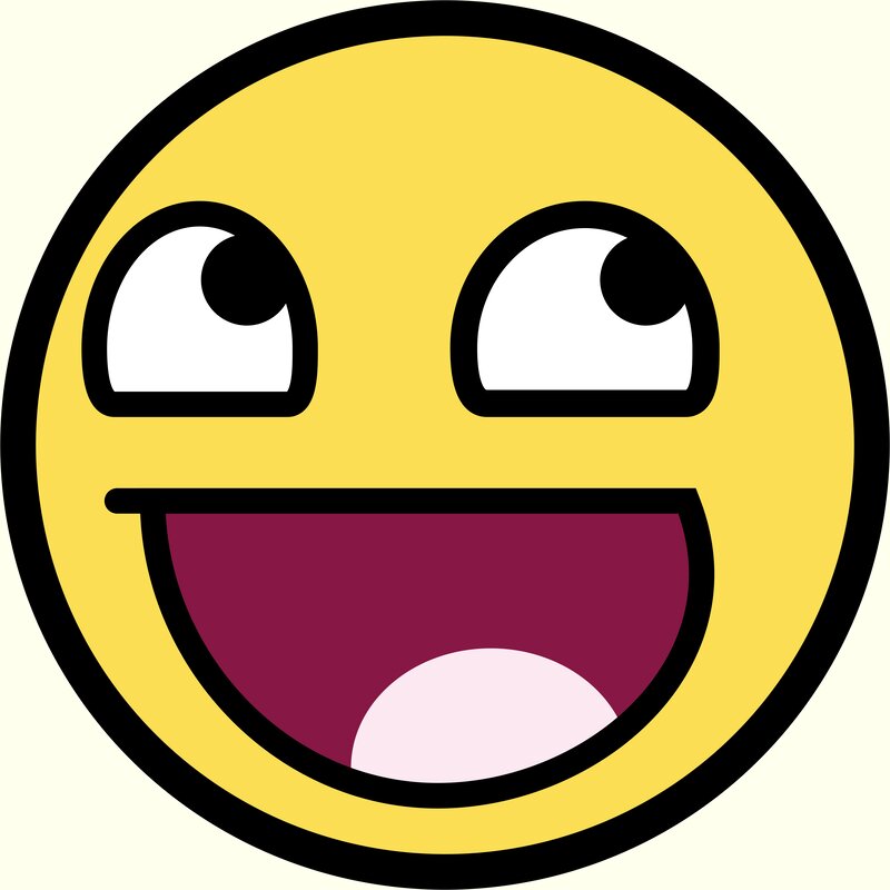 Yellow Emoji Face — Happy, Vector Art, Eyes