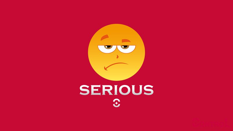 Yellow Emoji Face — Red