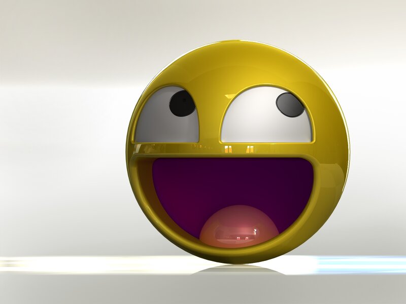 yellow emoji with wide eyes