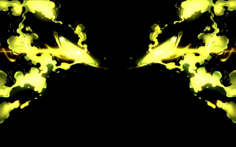 yellow energy explosion