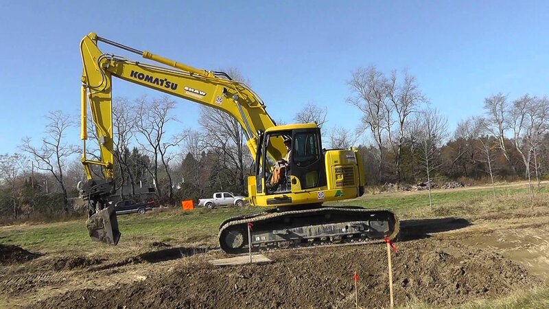 Yellow Excavator Digging — Calm