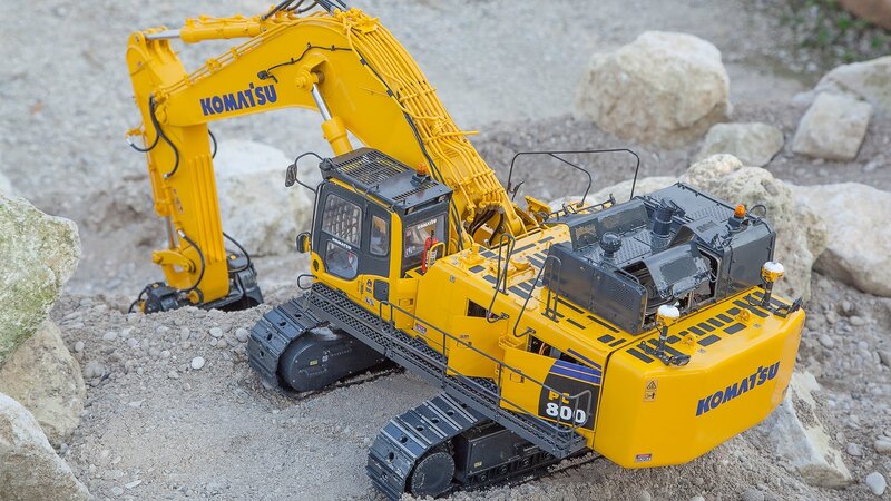 Yellow Excavator Model