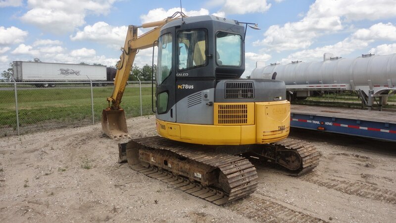 Yellow Excavator on Dirt — Outdoor, Afternoon