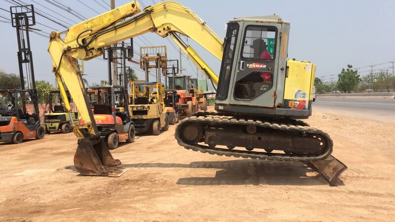 Yellow Excavator on Dirt