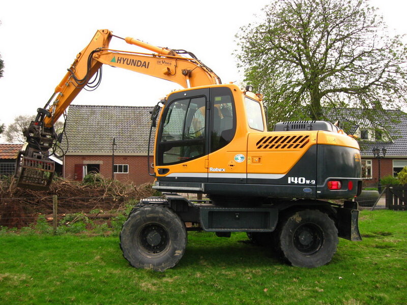 Yellow Excavator on Grass