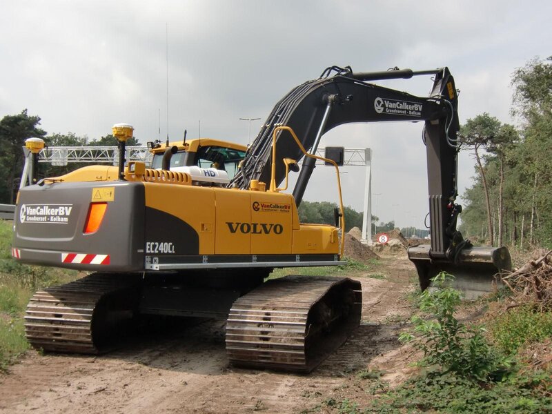 Yellow Excavator on Site