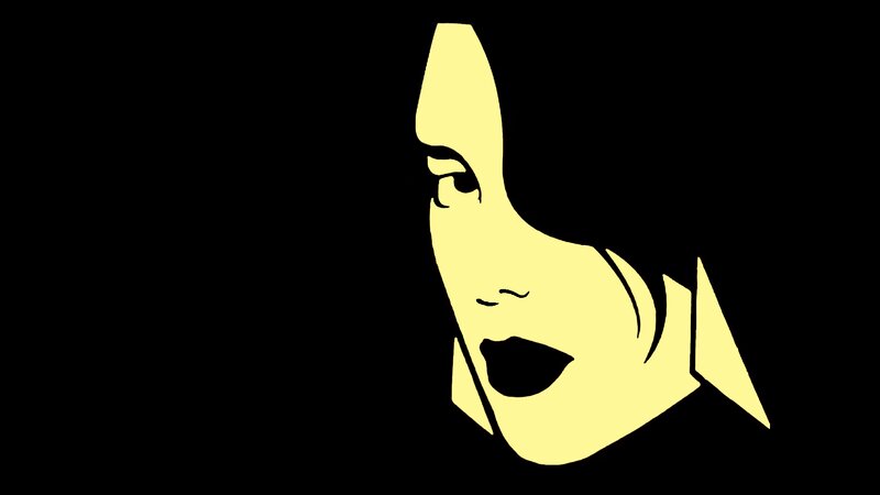 Yellow Face Silhouette