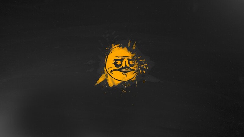yellow face splatter logo