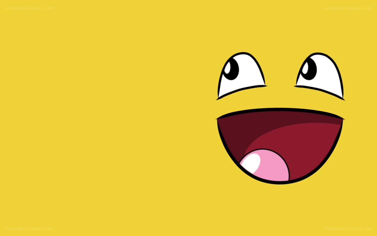 yellow face with wide eyes