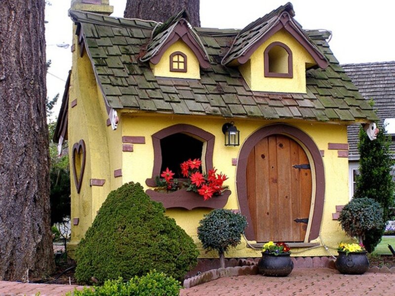 Yellow Fairy-tale House