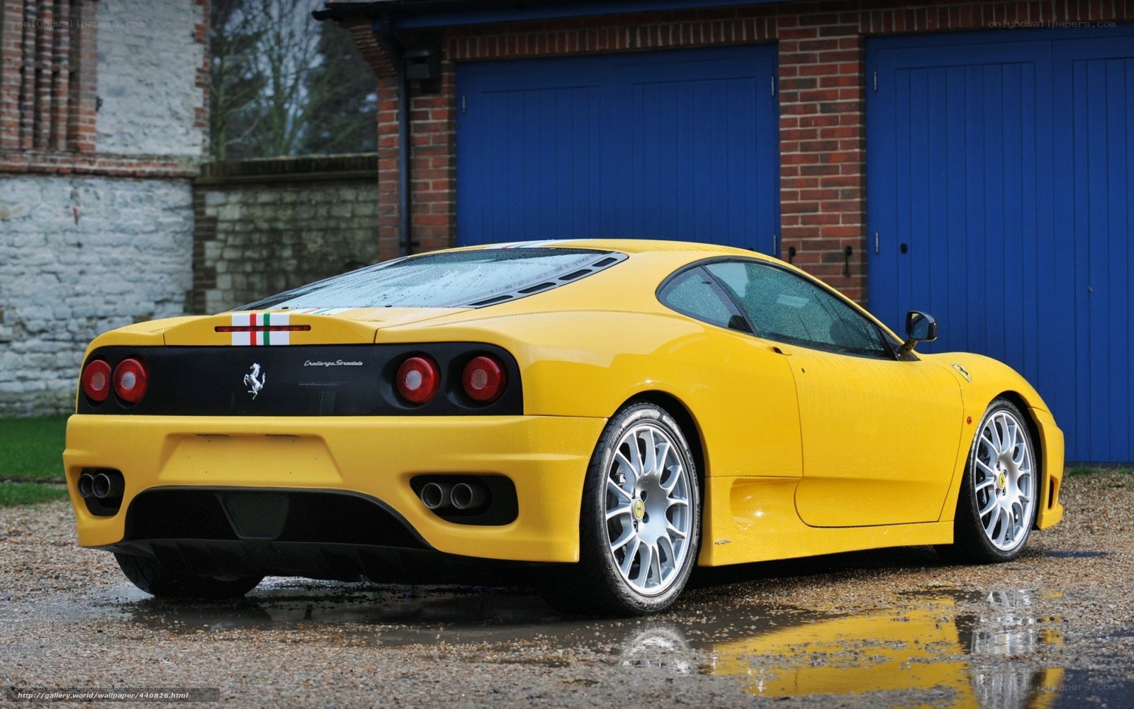 Yellow Ferrari 360 Challenge Stradale