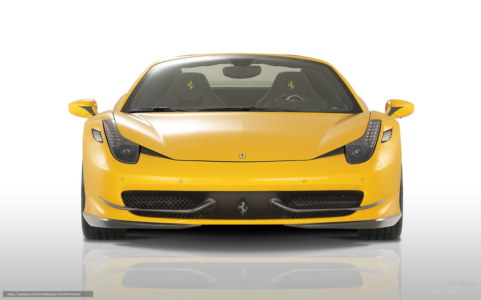 Yellow Ferrari 458 Italia