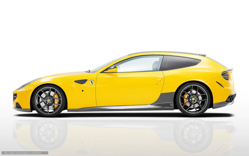 Yellow Ferrari Car — Clean, Modern