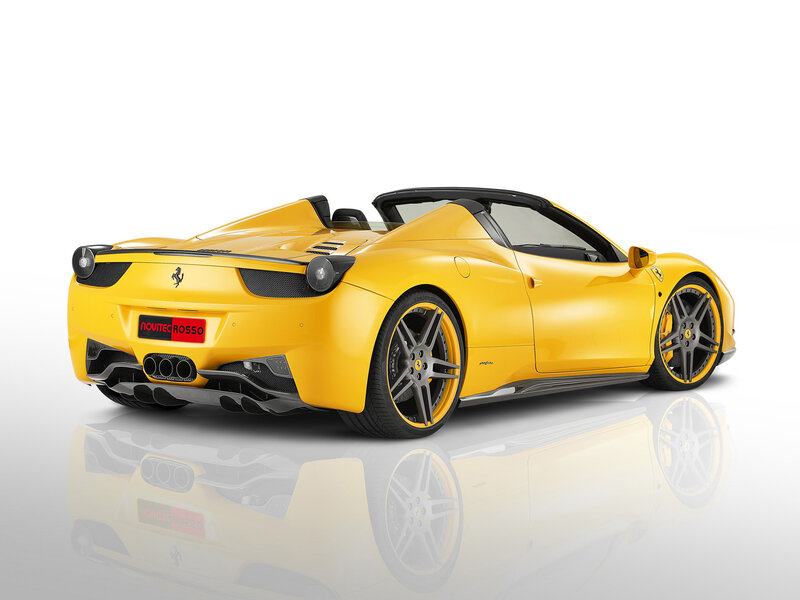 Yellow Ferrari Convertible — Clean