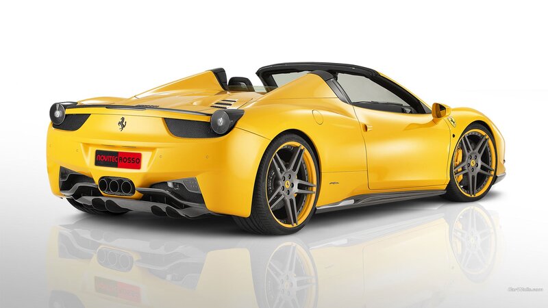 Yellow Ferrari Convertible — Neutral, Photograph