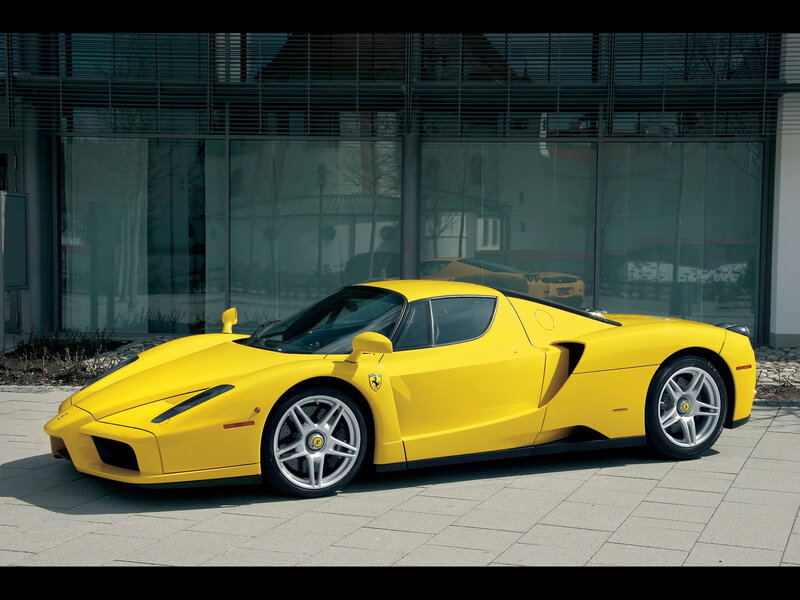 Yellow Ferrari Enzo — Calm, Afternoon