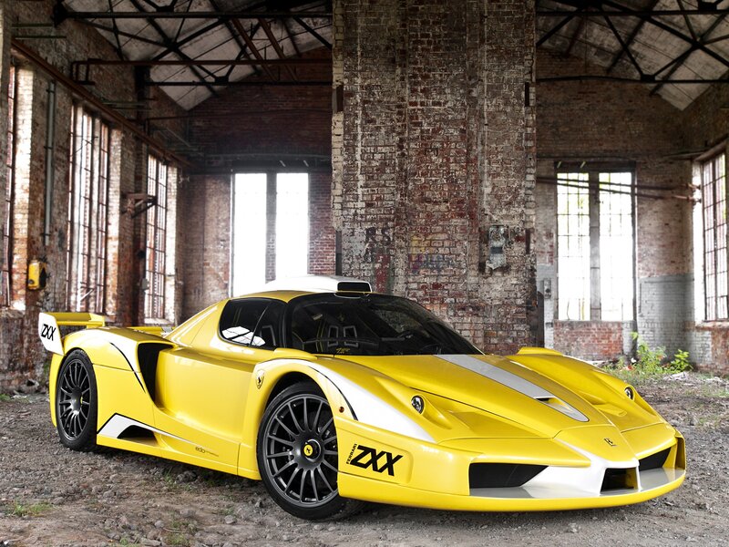 Yellow Ferrari Enzo ZXX