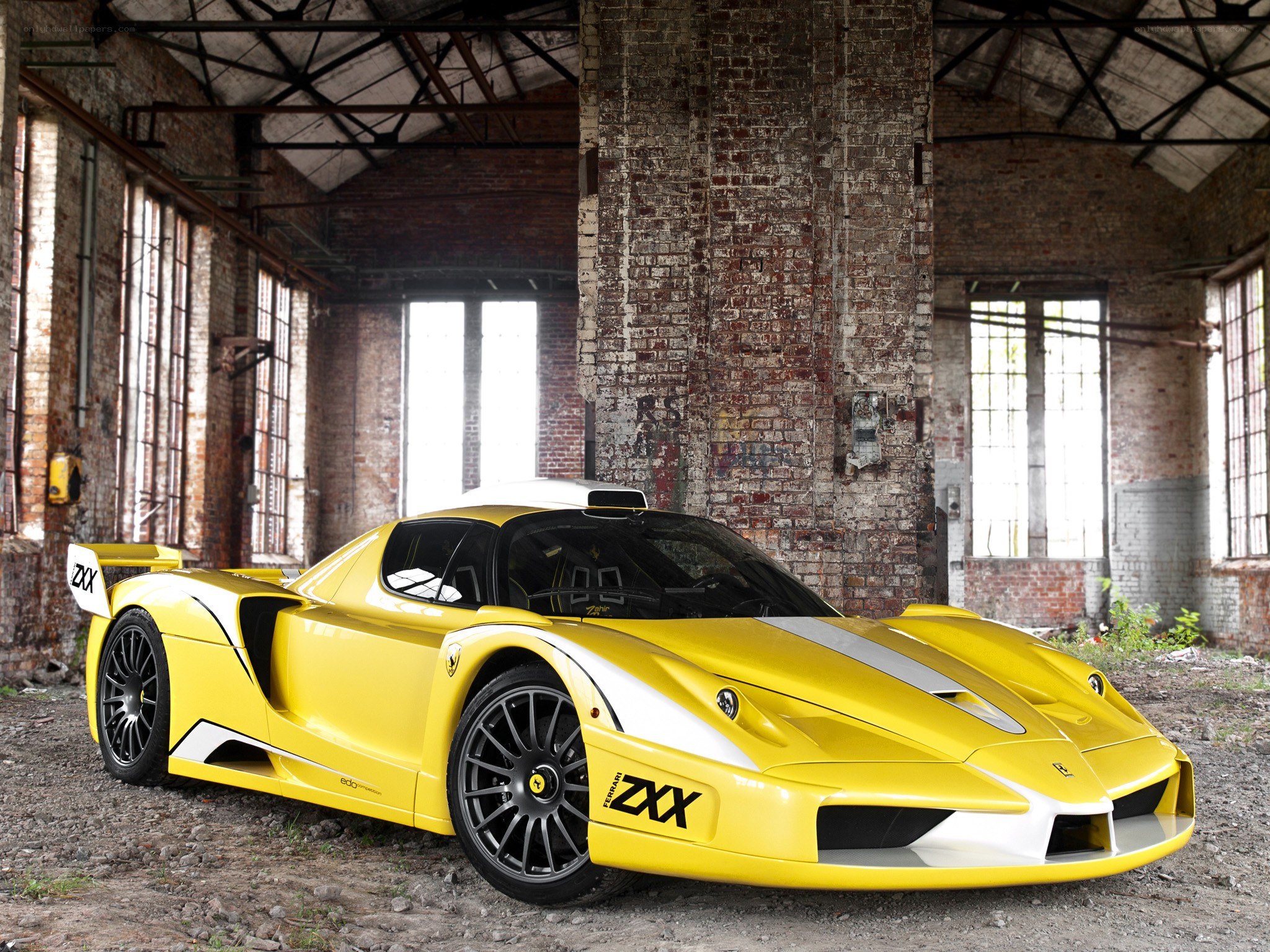 Yellow Ferrari Enzo ZXX