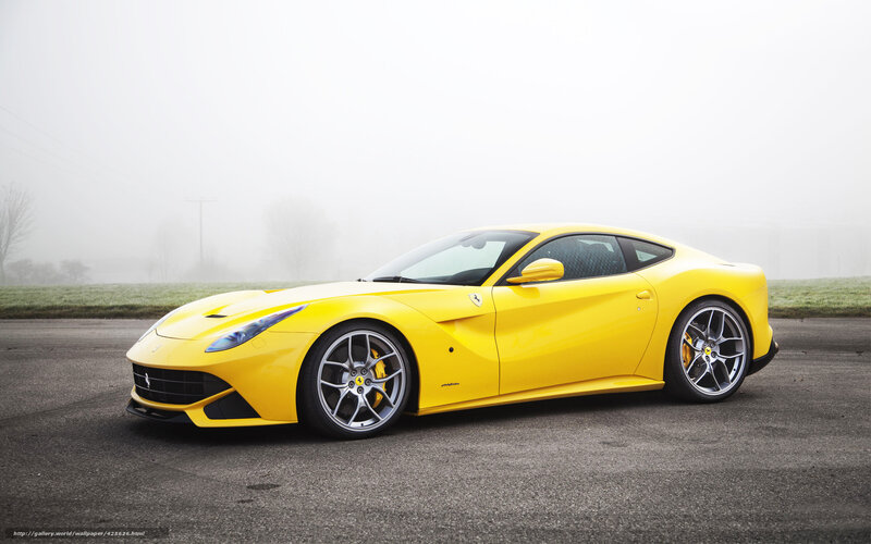 Yellow Ferrari F12 Berlinetta
