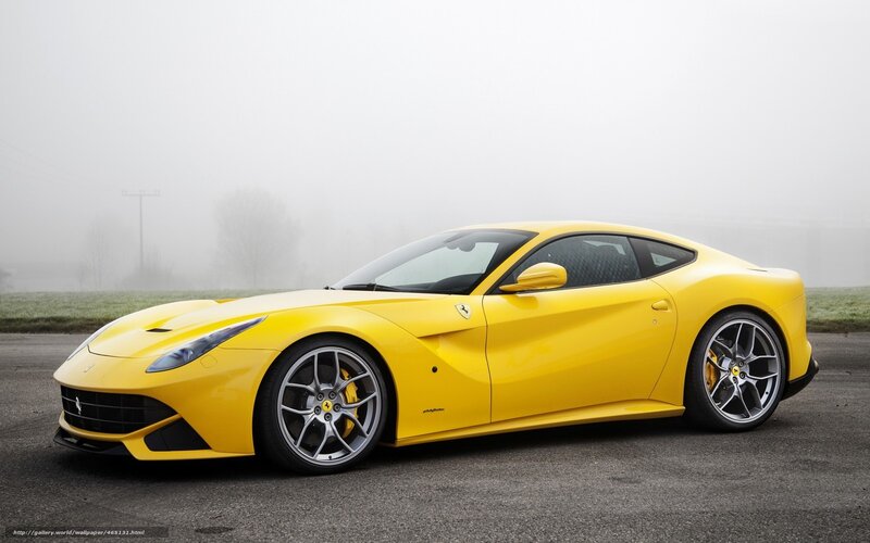 Yellow Ferrari F12 Berlinetta