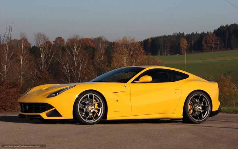 Yellow Ferrari F12berlinetta — Serene