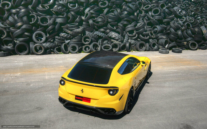 Yellow Ferrari F12berlinetta