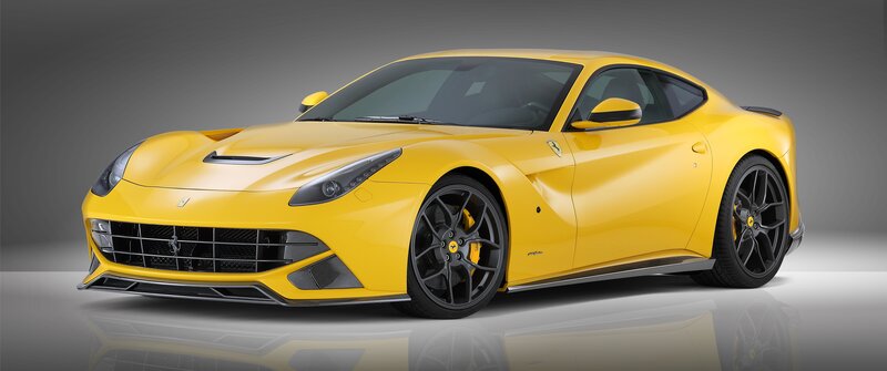 Yellow Ferrari F12tdf