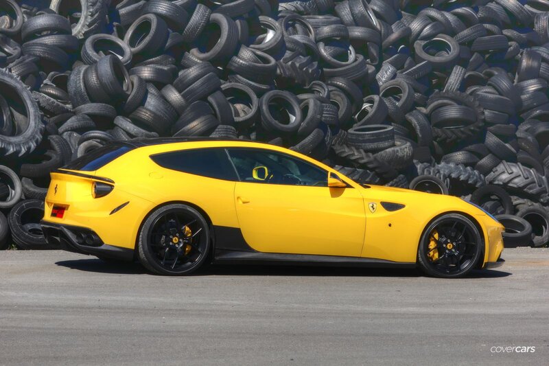 Yellow Ferrari Fastback