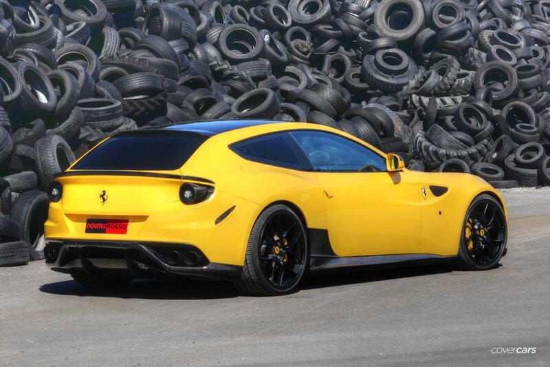 Yellow Ferrari Ff — Dramatic