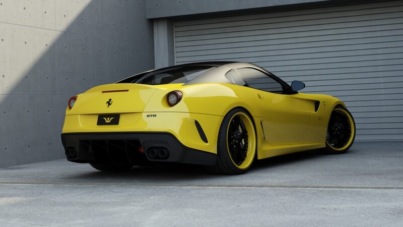 Yellow Ferrari Gto — Dramatic