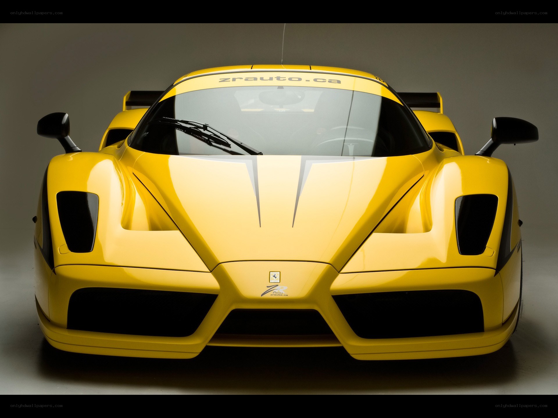 yellow ferrari race car