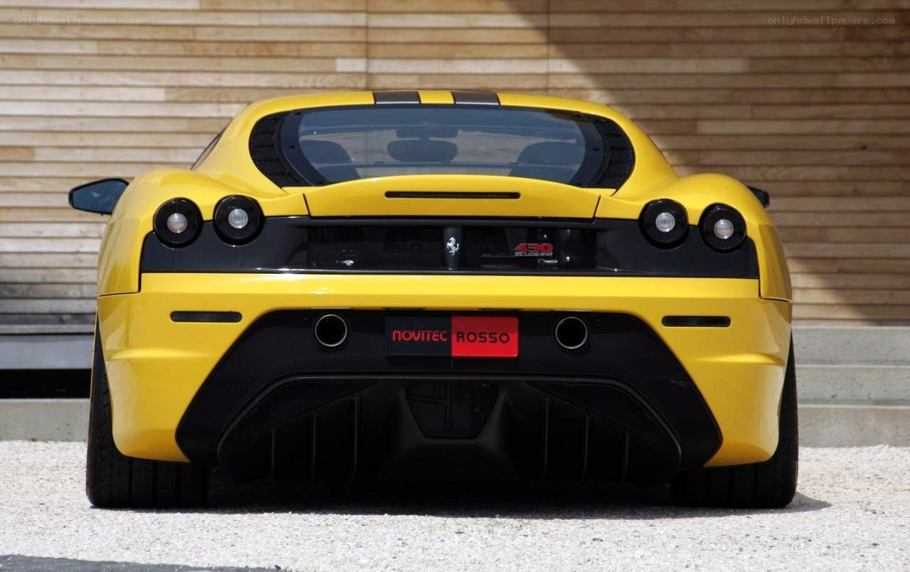 Yellow Ferrari Scuderia