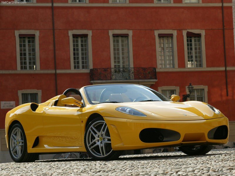 Yellow Ferrari Spider