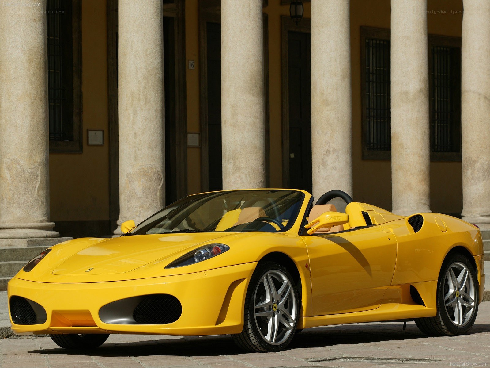 Yellow Ferrari Spider