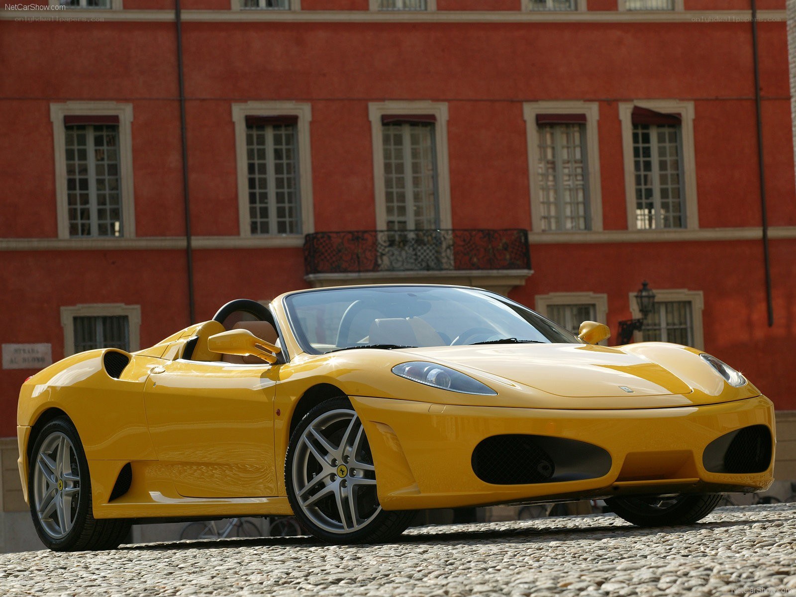 Yellow Ferrari Spider