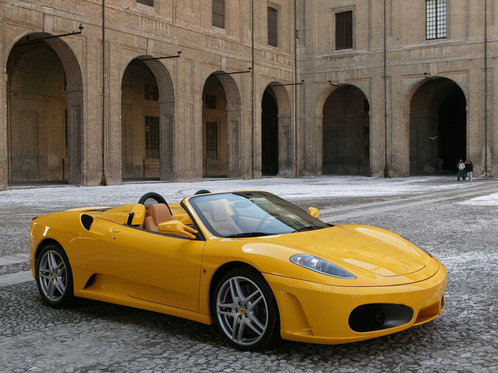 Yellow Ferrari Spider