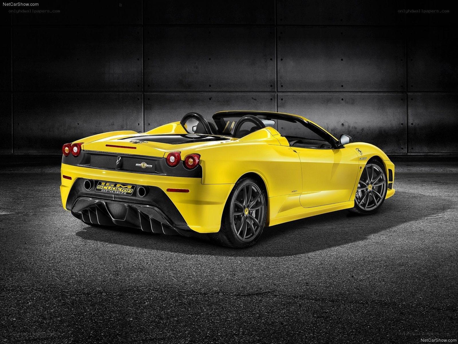 Yellow Ferrari Spider