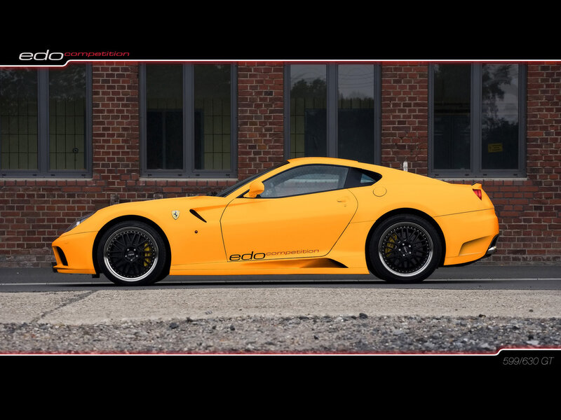 yellow ferrari sports car
