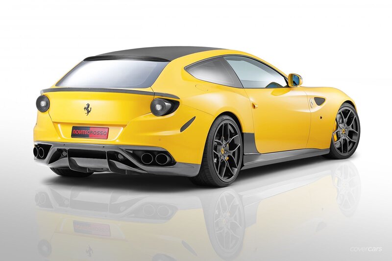 Yellow Ferrari Sports Car — Clean, Modern