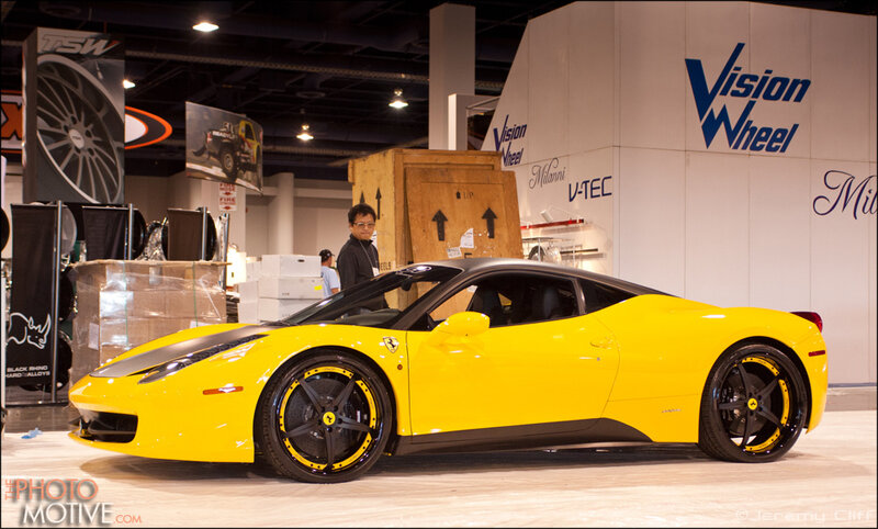 Yellow Ferrari Sports Car — Neutral, Photograph