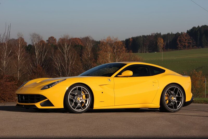 Yellow Ferrari Sports Car — Serene