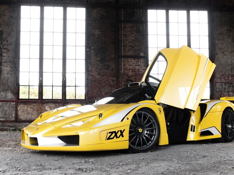 Yellow Ferrari Zxx — Dramatic, Photograph