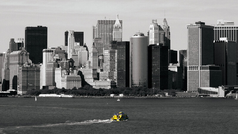 Yellow Ferry Boat — Black