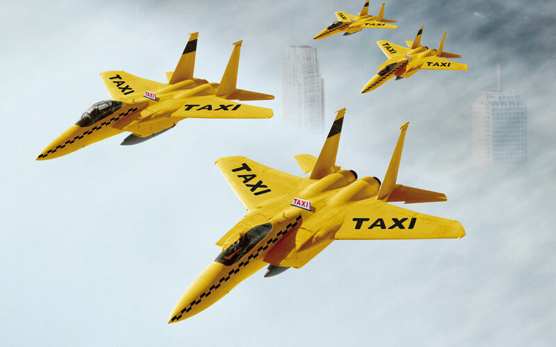 Yellow Fighter Jets