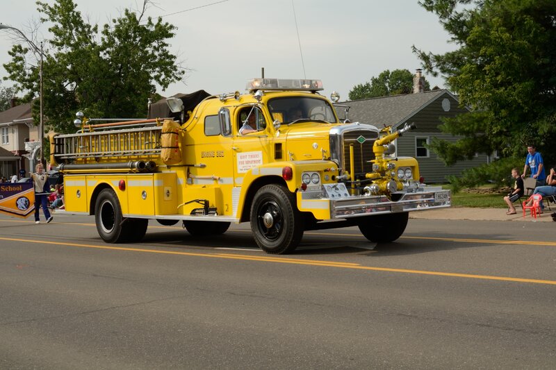 Yellow Fire Truck — Outdoor