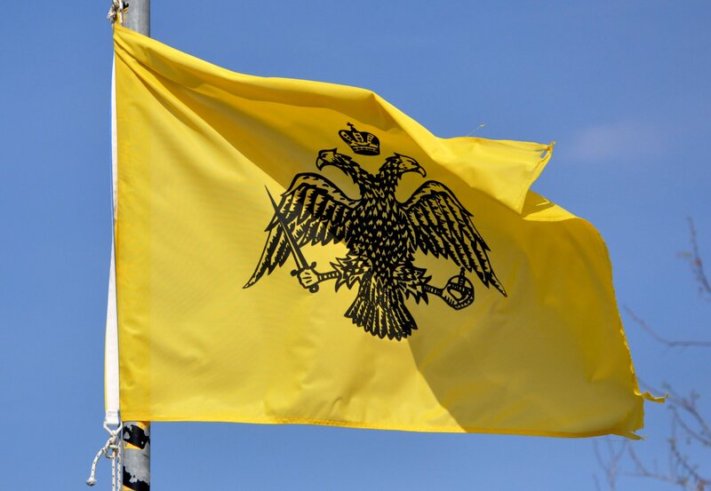 Yellow Flag with Eagle